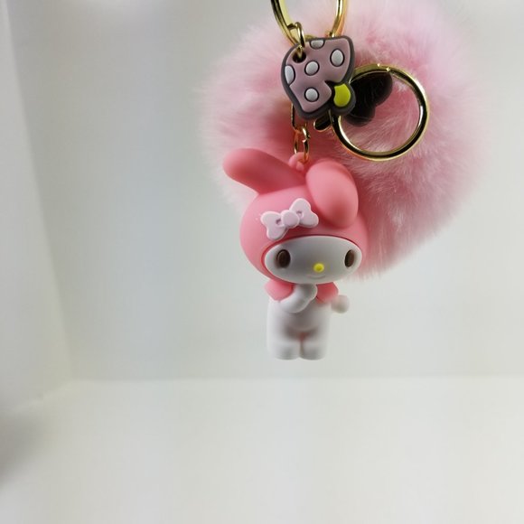 Melody Pom Pom Key Chain - Picture 5 of 6
